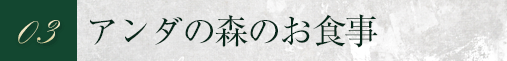 03 アンダの森のお食事